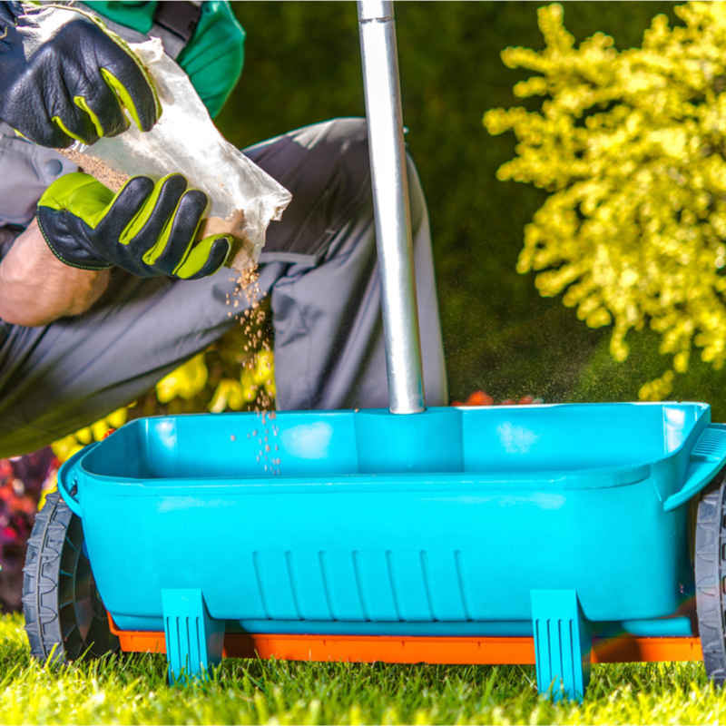Rasenpflege März/April Rasen düngen Wietkamp Garten Gartenpflege